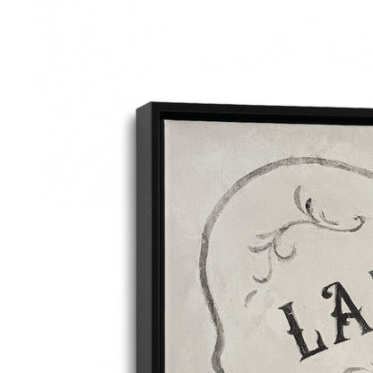 [Color:Satin Black], Picture of art in a Satin Black frame at an angle