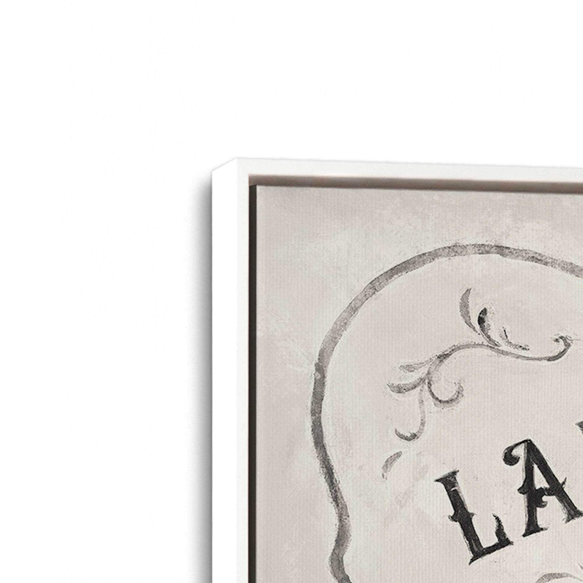 [Color:Opaque White], Picture of art in a White frame at an angle