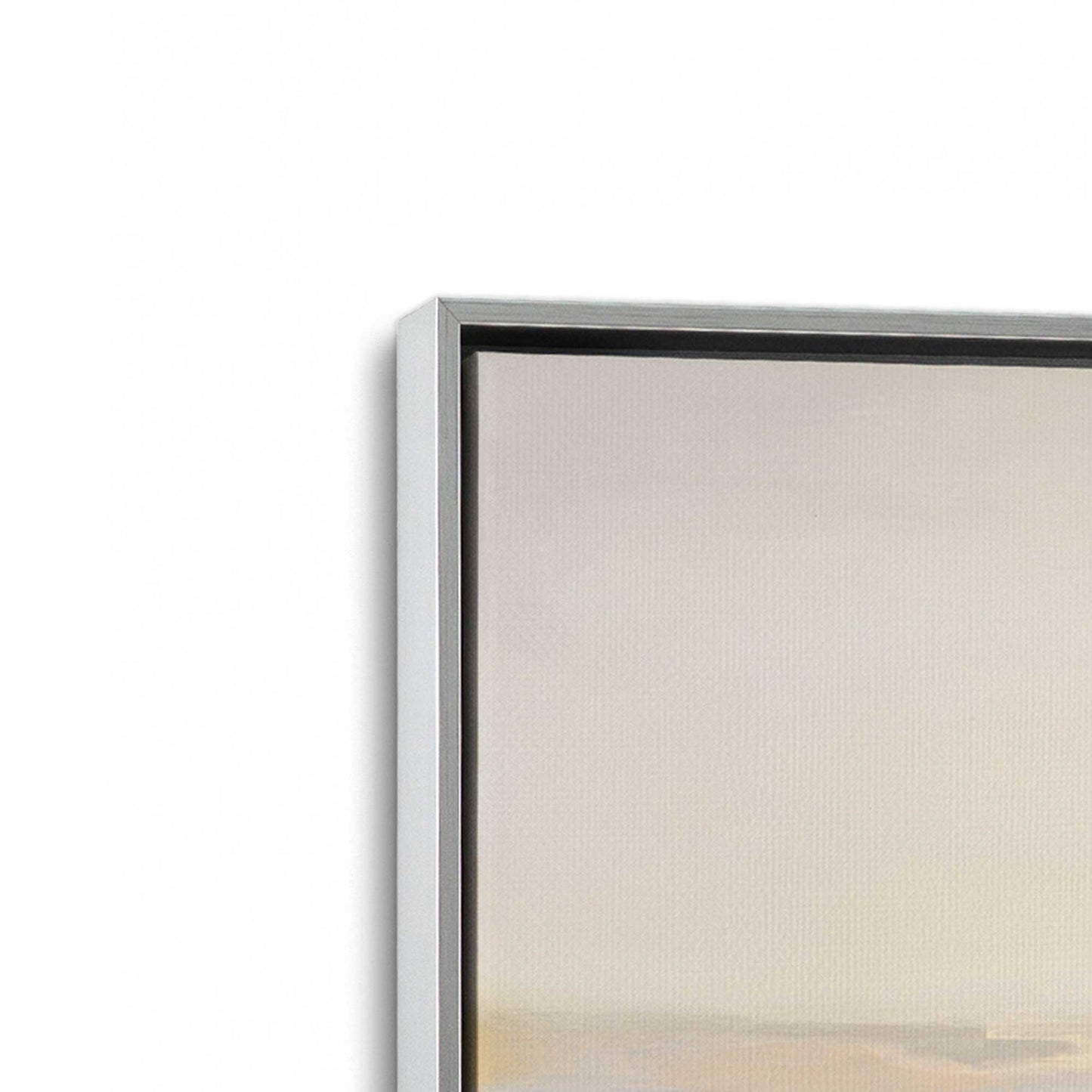 [Color:Polished Chrome], Picture of art in a Polished Chrome frame at an angle