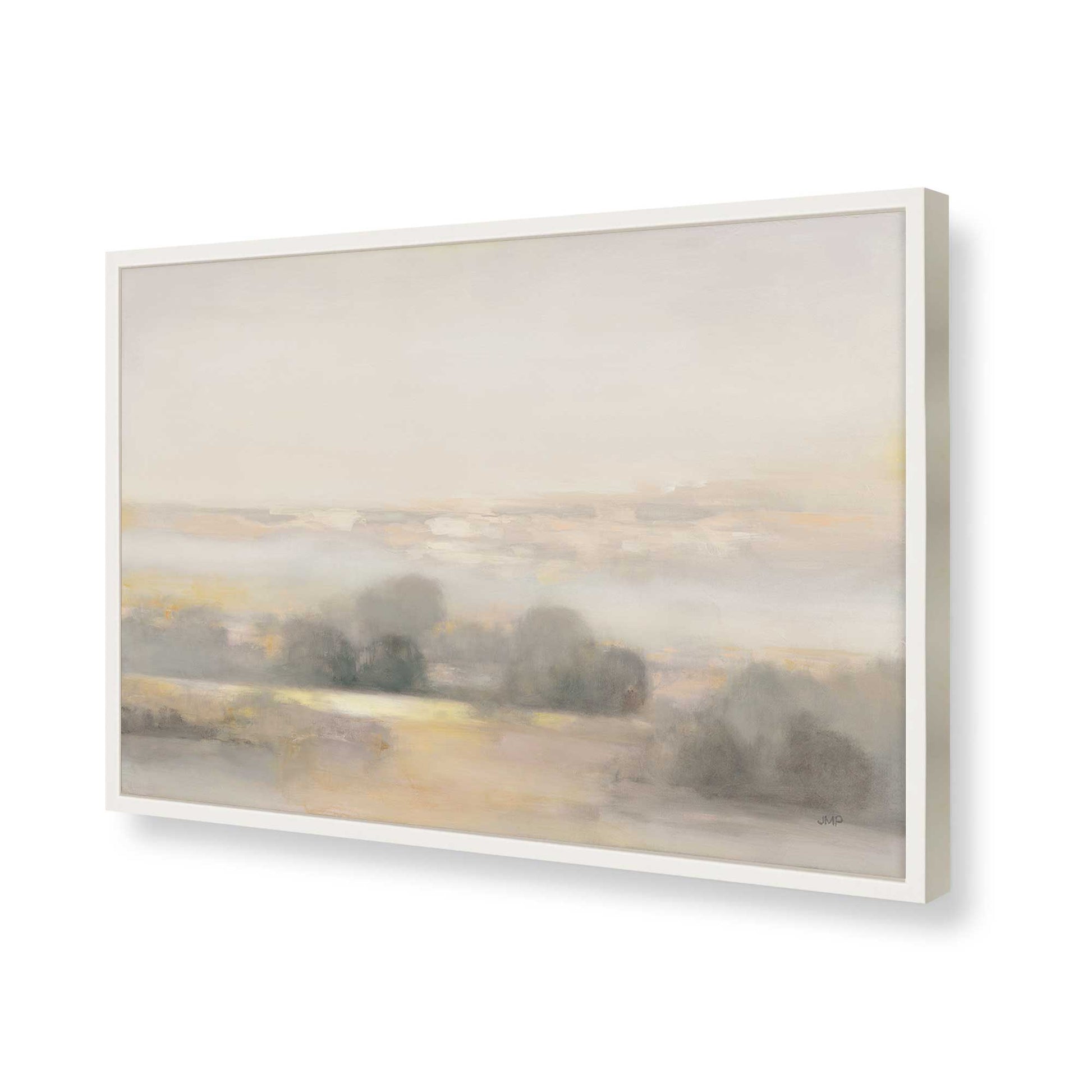 [Color:Opaque White], Picture of art in a Opaque White frame of the corner