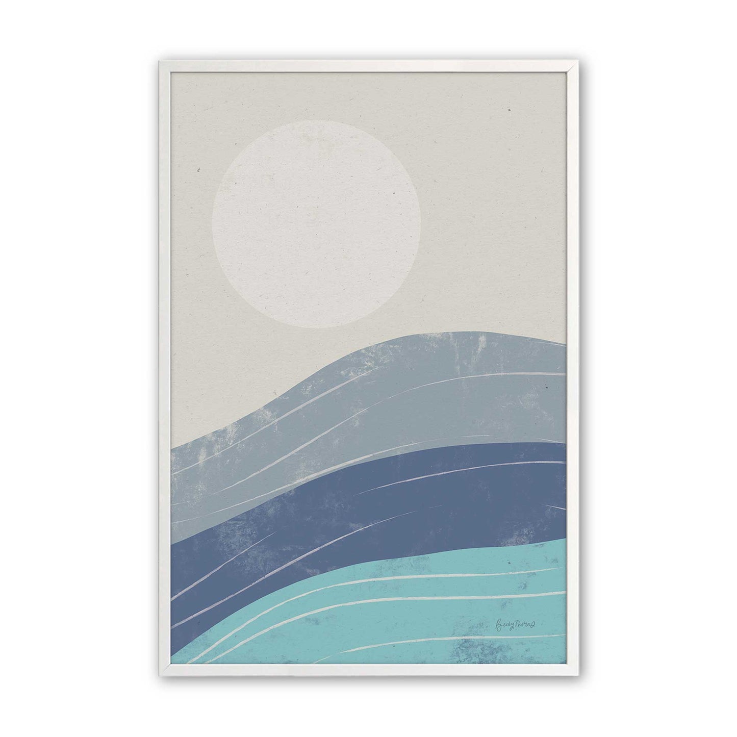 [Color:Opaque White], Picture of art in a Opaque White frame
