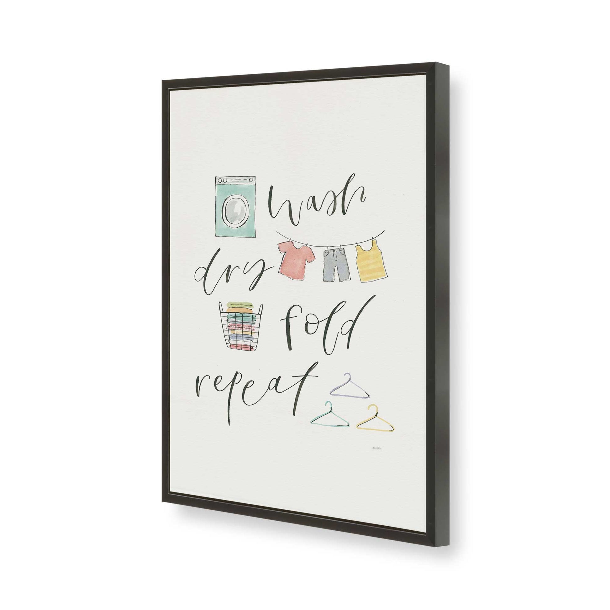 [Color:Satin Black], Picture of art in a Satin Black frame of the corner