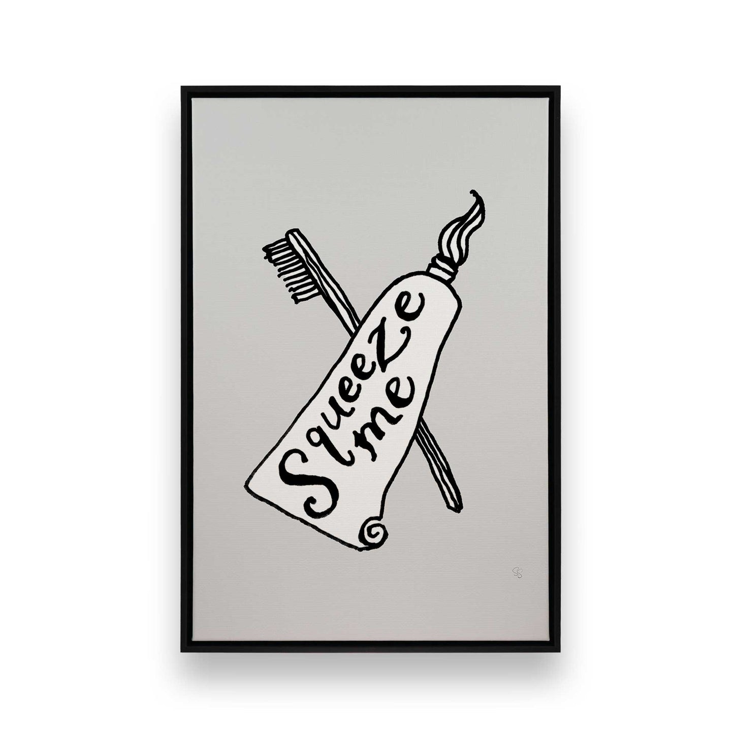 [Color:Satin Black], Picture of art in a Satin Black frame