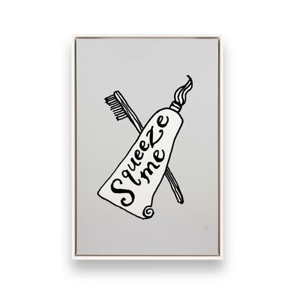 [Color:Opaque White], Picture of art in a White frame