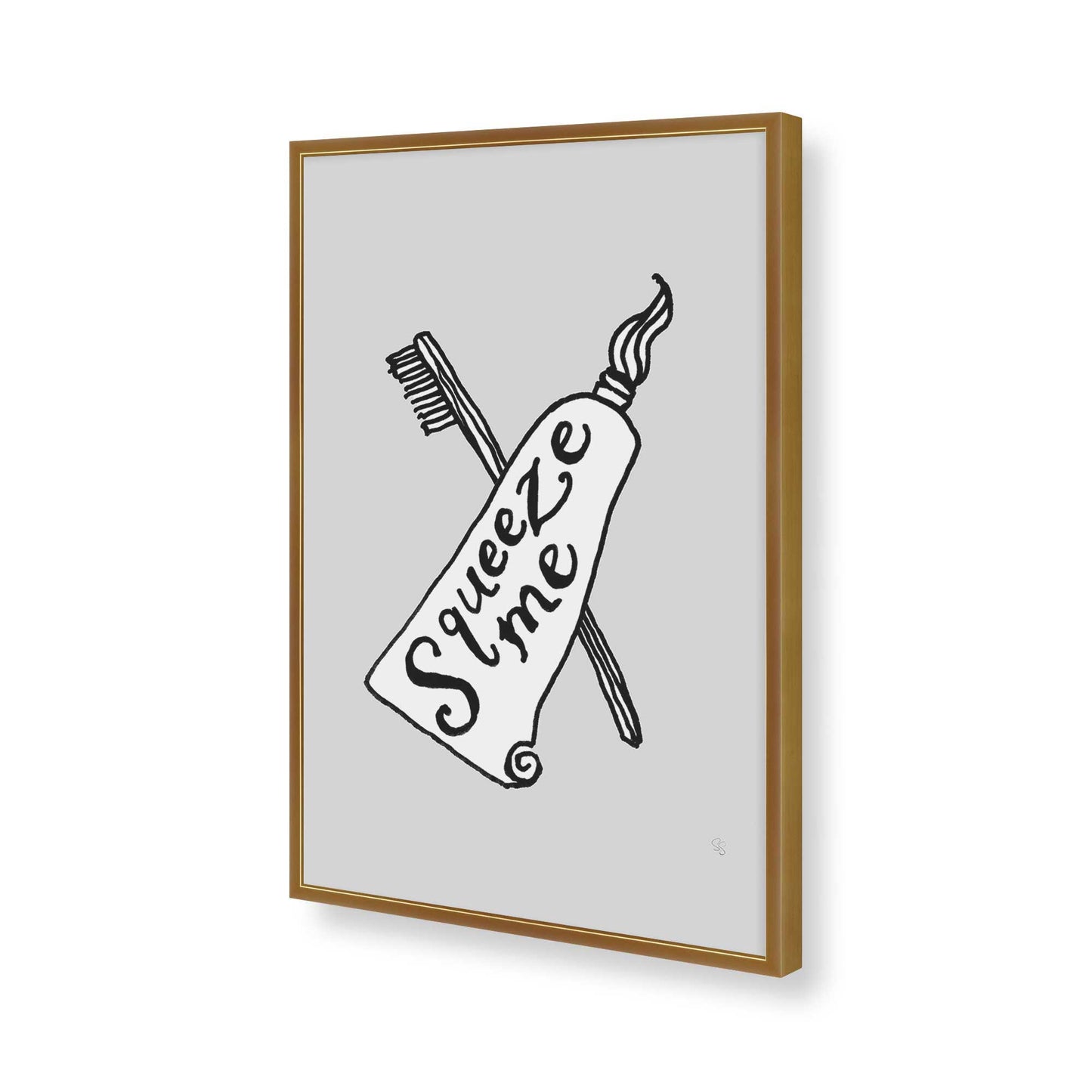 [Color:Polished Gold], Picture of art in a Polished Gold frame of the corner