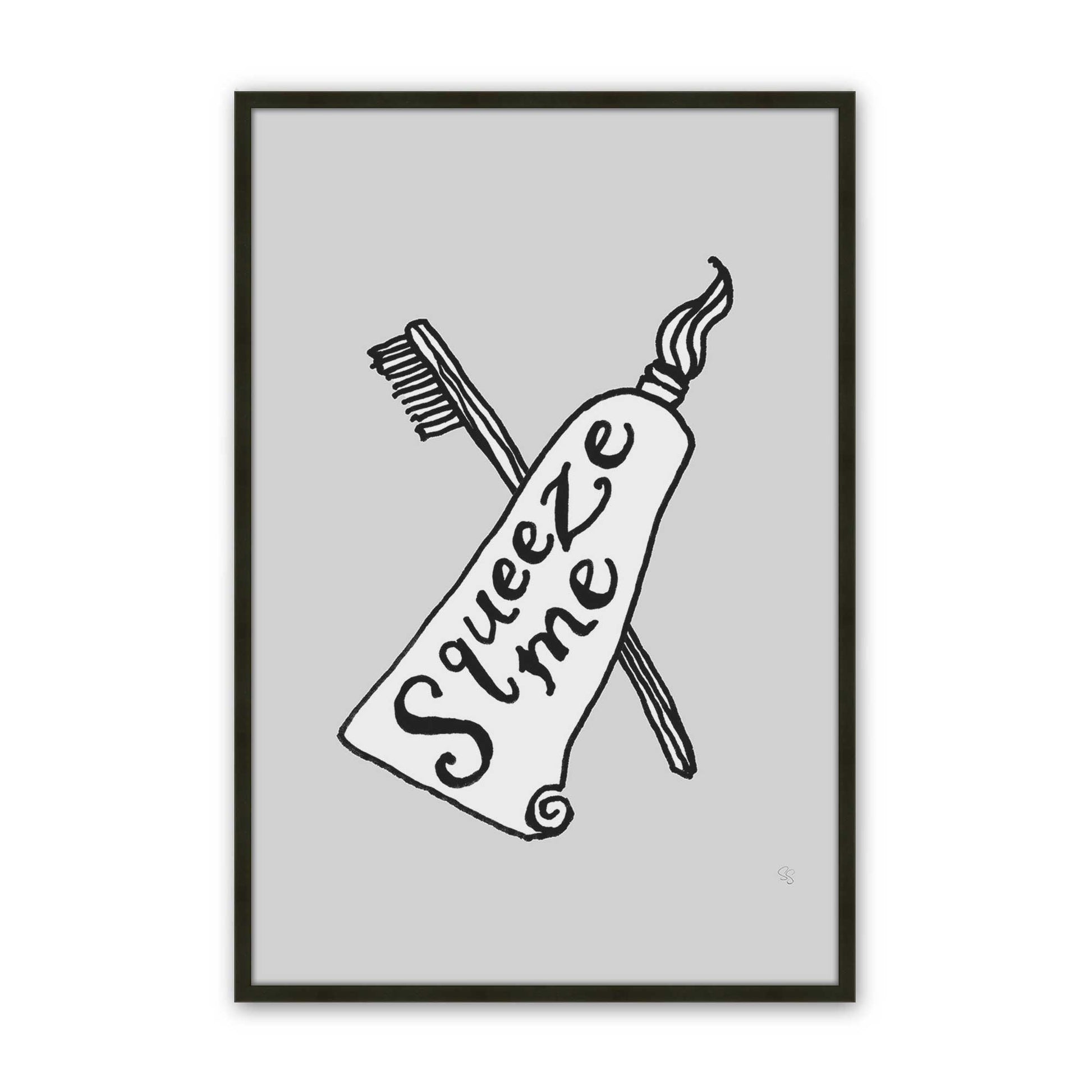 [Color:Satin Black], Picture of art in a Satin Black frame
