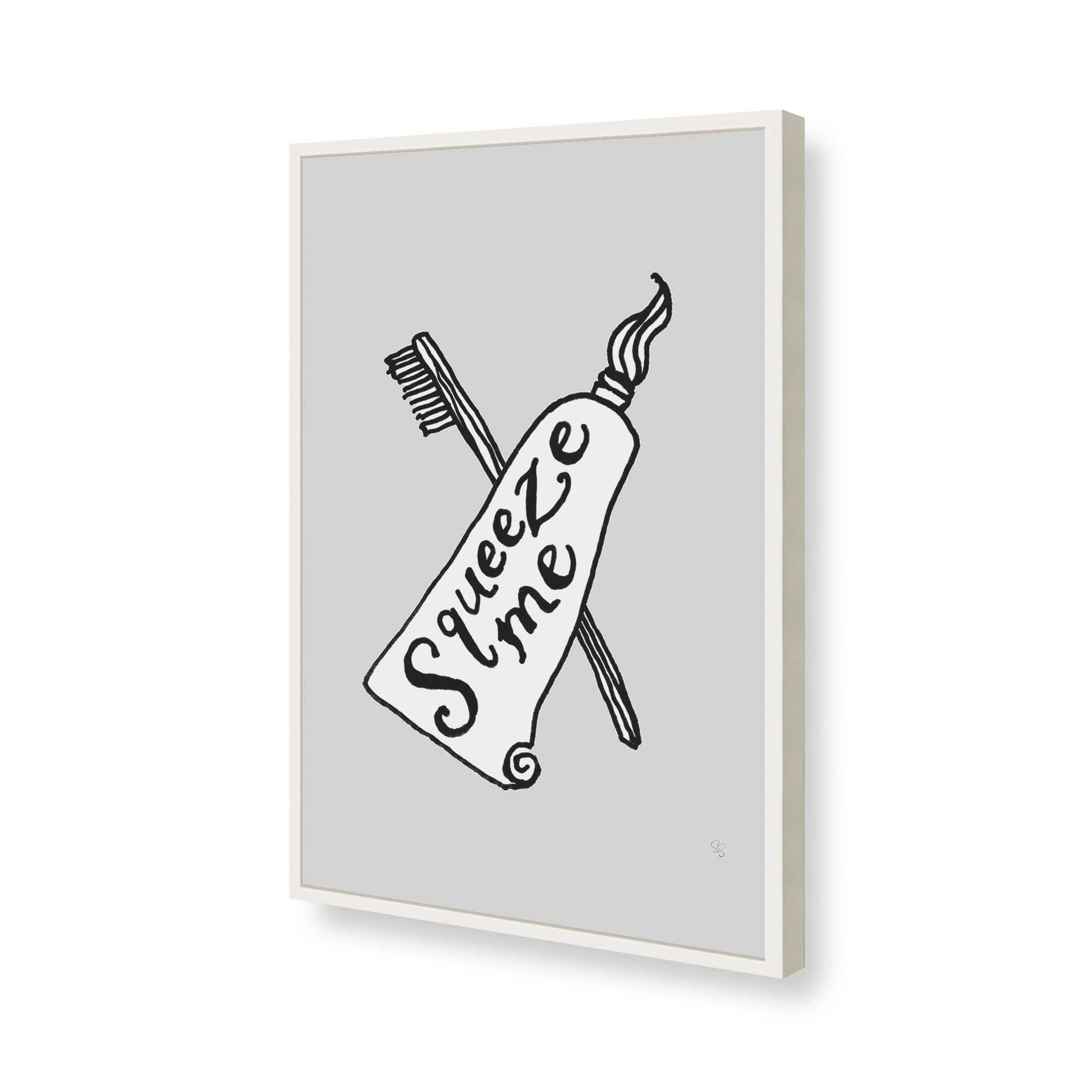 [Color:Opaque White], Picture of art in a Opaque White frame of the corner