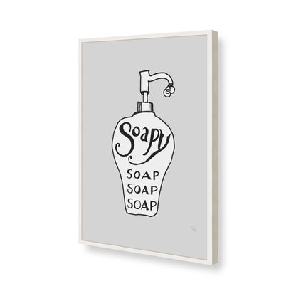 [Color:Opaque White], Picture of art in a Opaque White frame of the corner