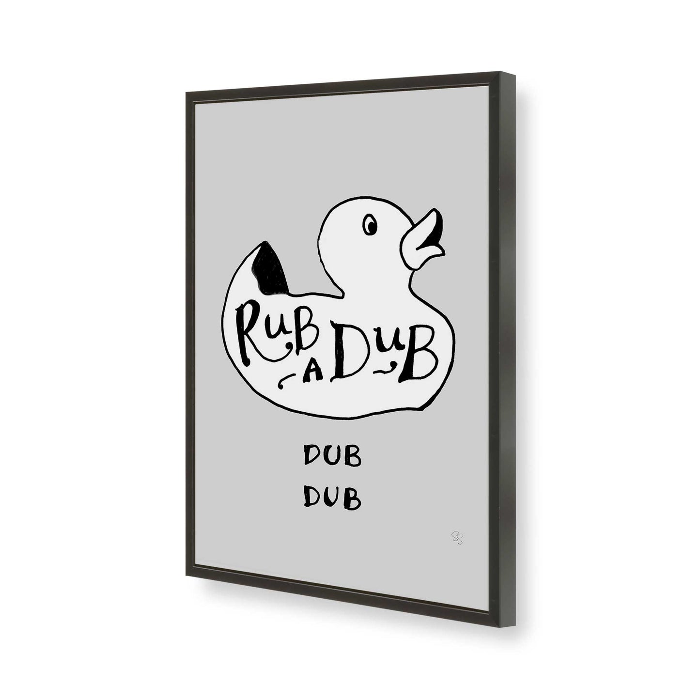 [Color:Satin Black], Picture of art in a Satin Black frame of the corner