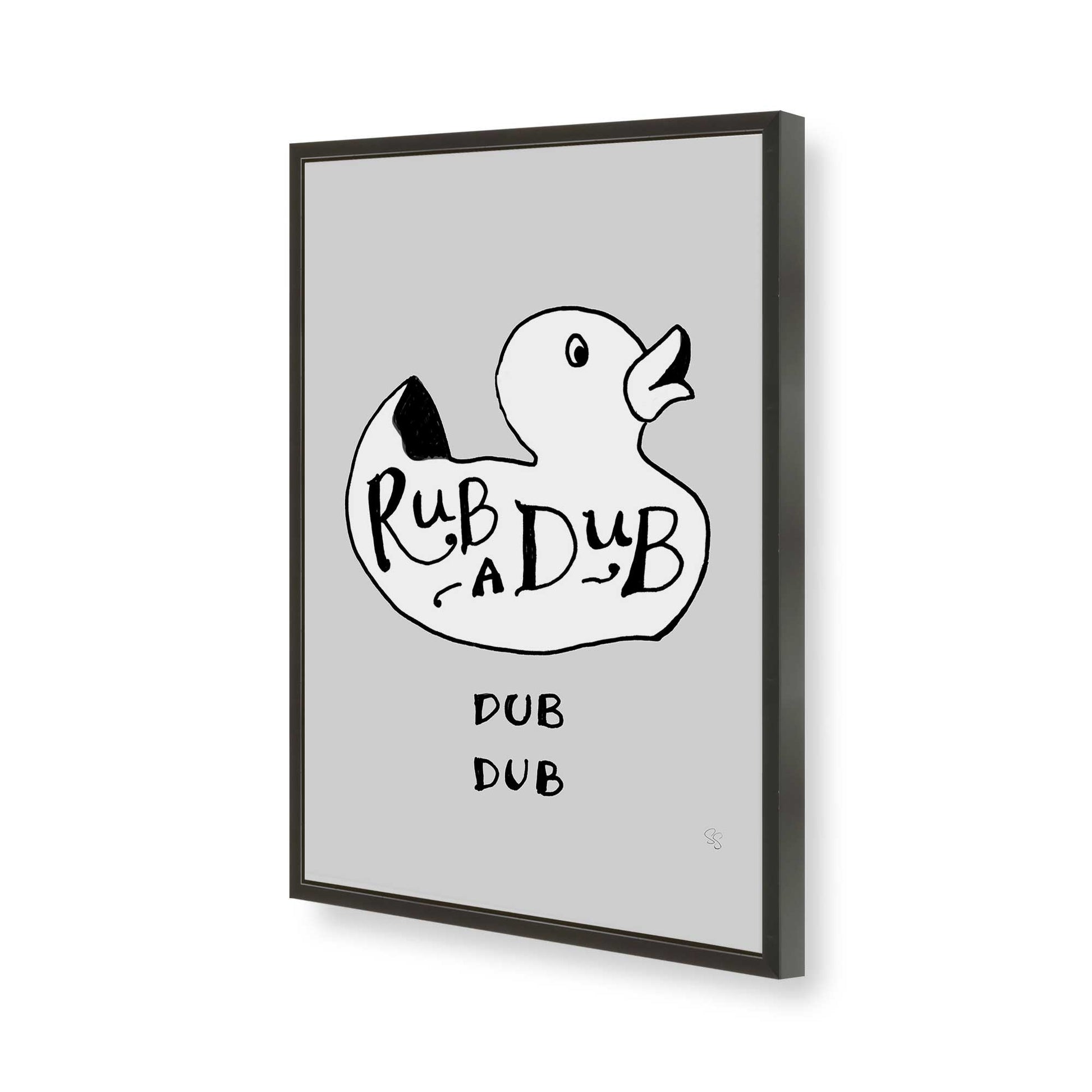 [Color:Satin Black], Picture of art in a Satin Black frame of the corner