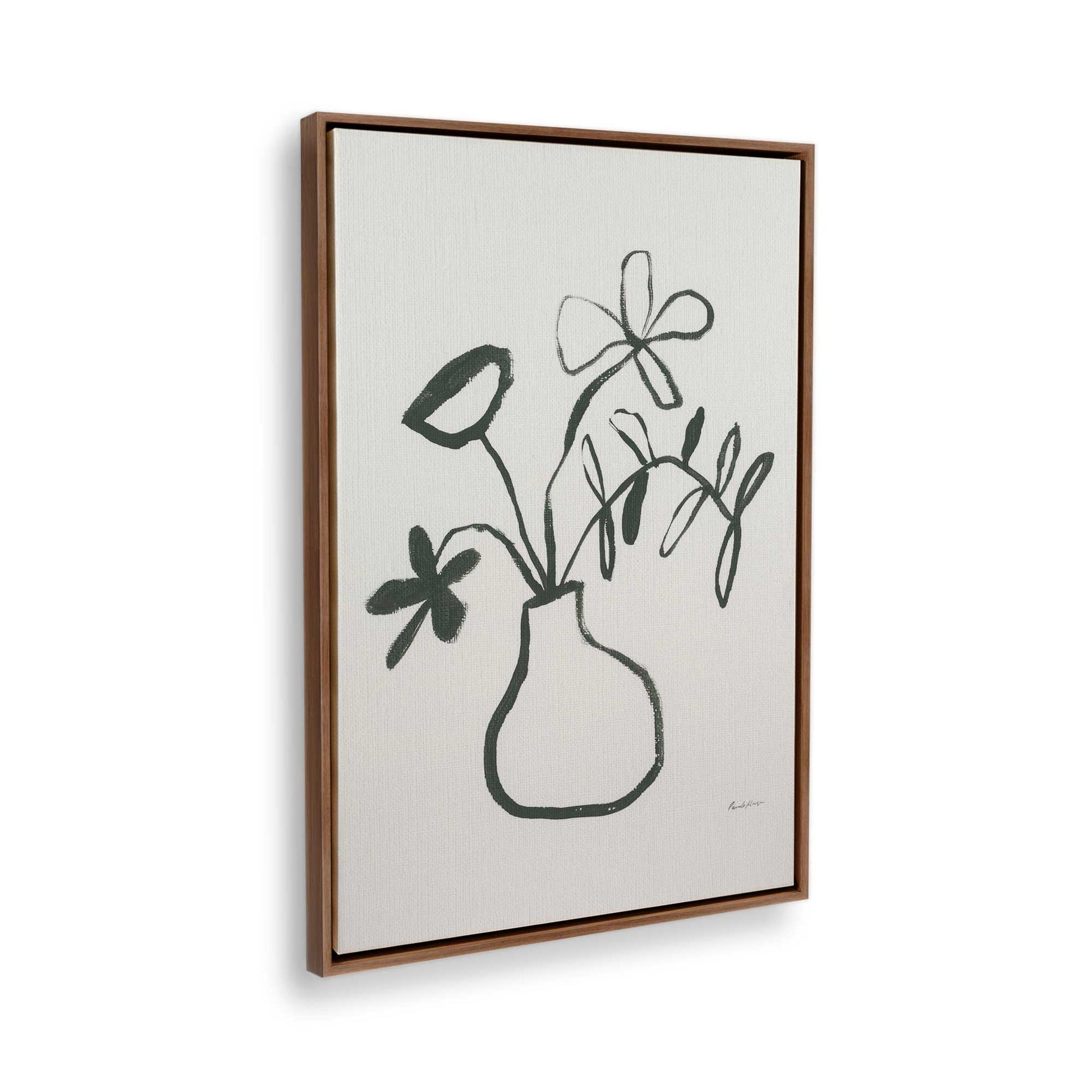 [Color:Walnut], Picture of the corner of the art