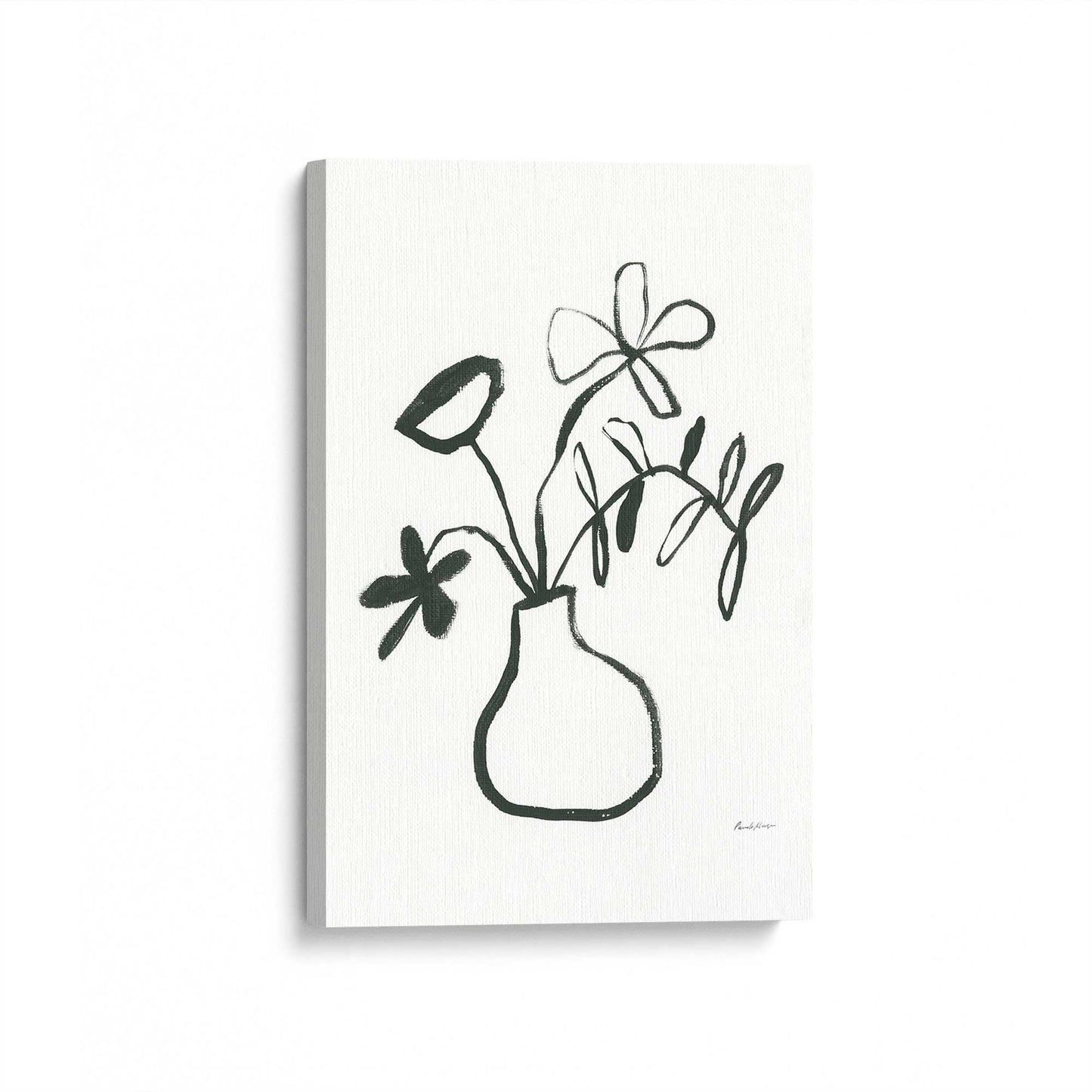 [Color:Stretched Canvas], Picture of art at an angle