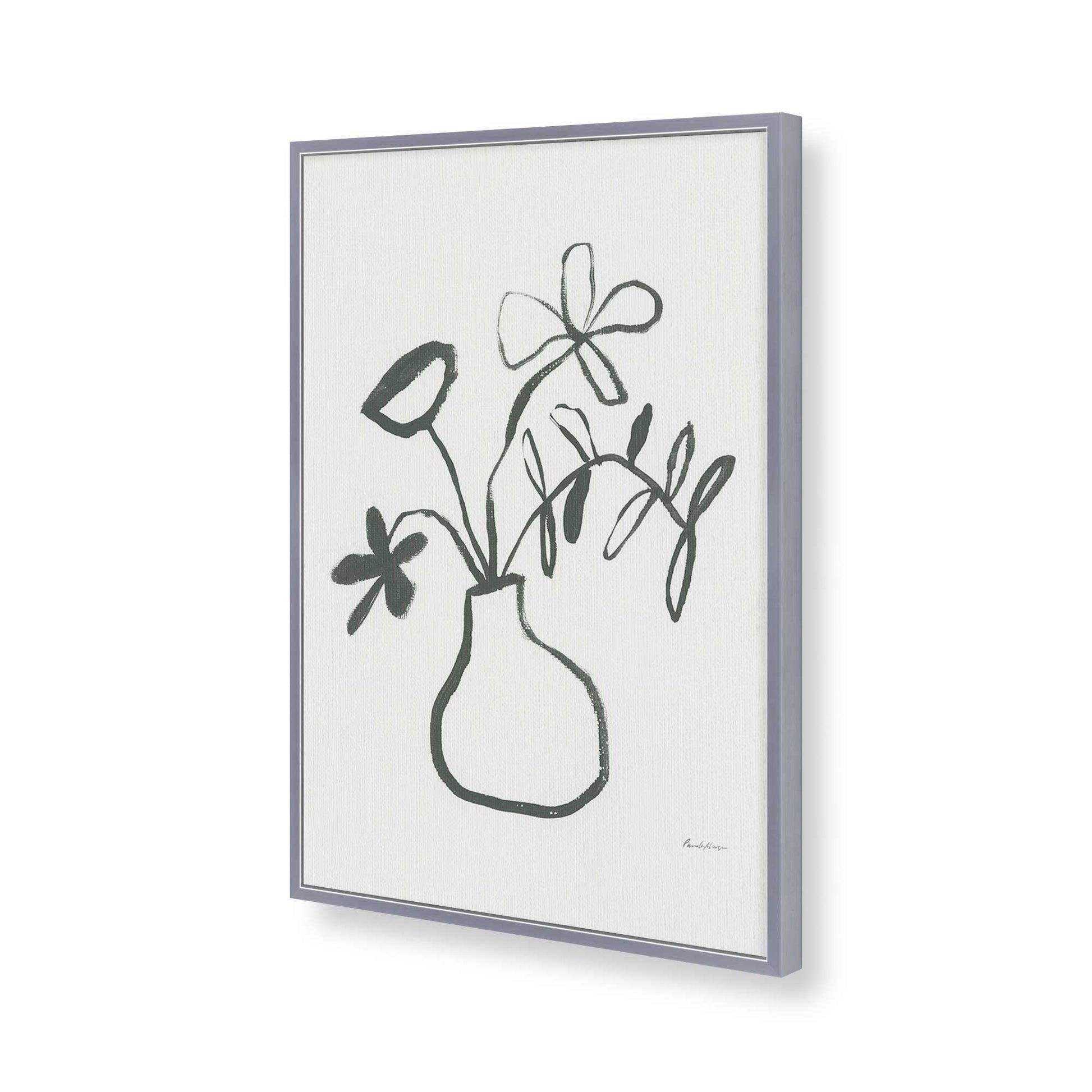 [Color:Polished Chrome], Picture of art in a Polished Chrome frame of the corner