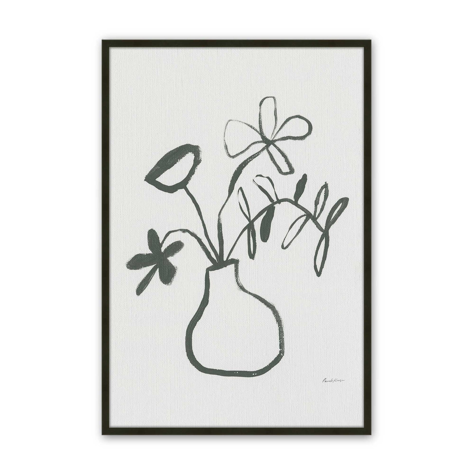 [Color:Satin Black], Picture of art in a Satin Black frame