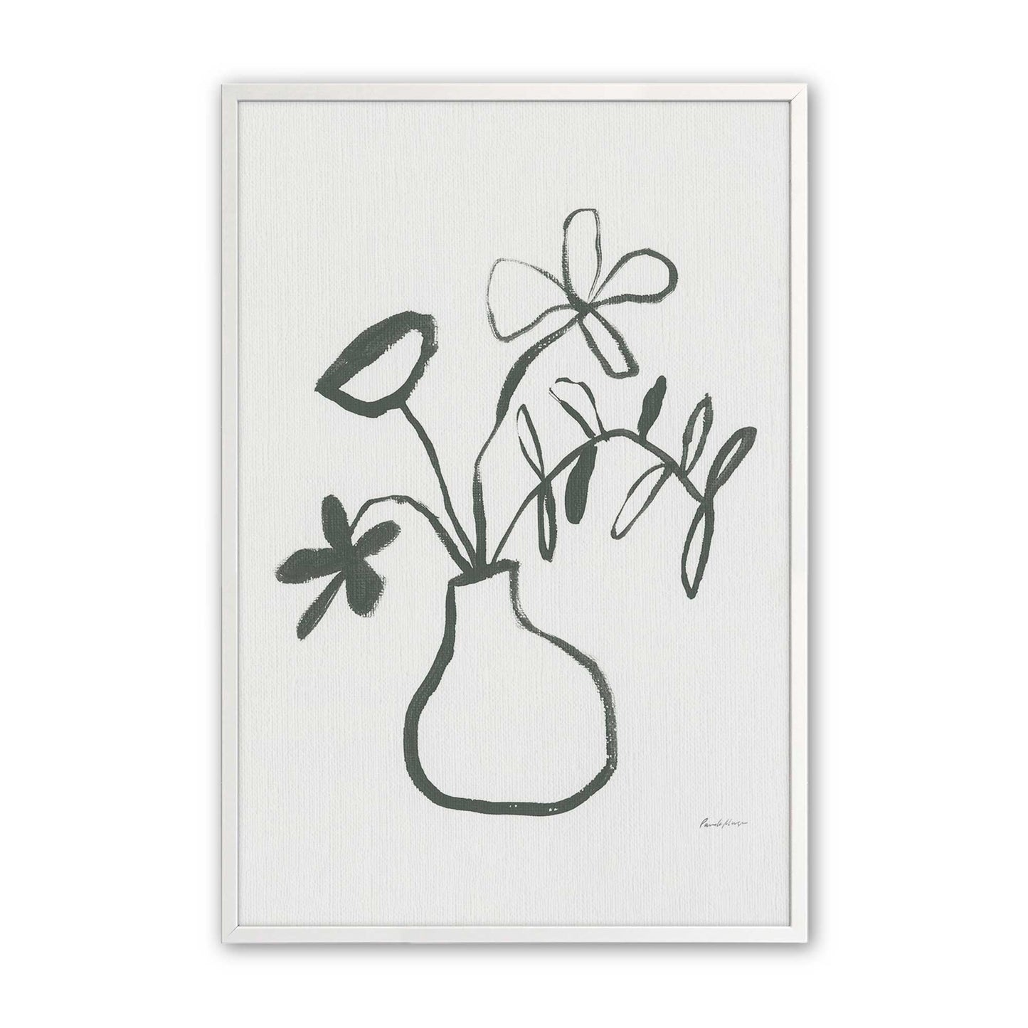 [Color:Opaque White], Picture of art in a Opaque White frame