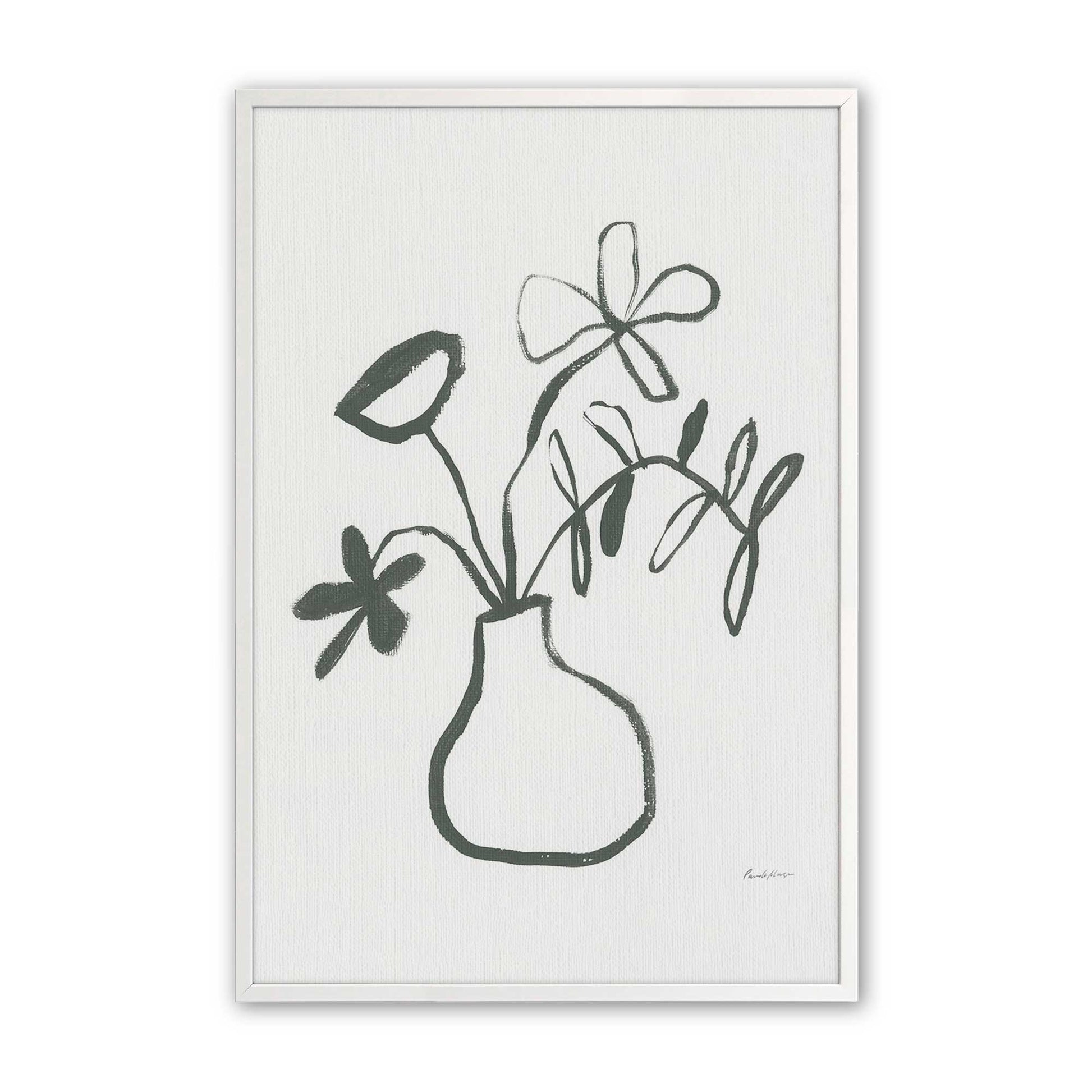 [Color:Opaque White], Picture of art in a Opaque White frame