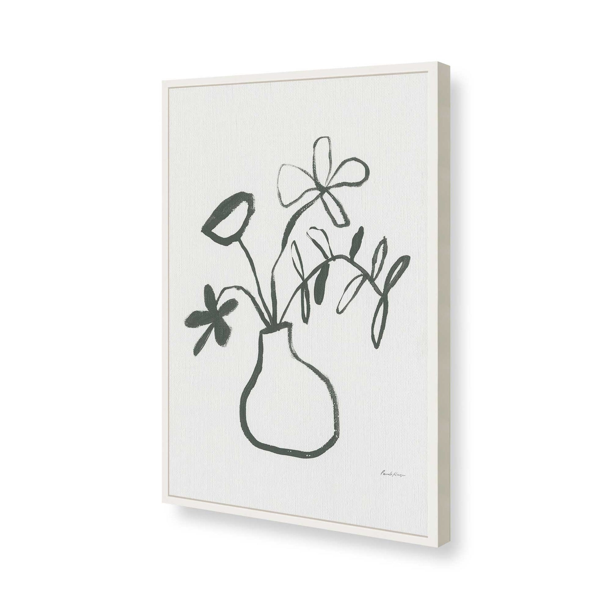 [Color:Opaque White], Picture of art in a Opaque White frame of the corner
