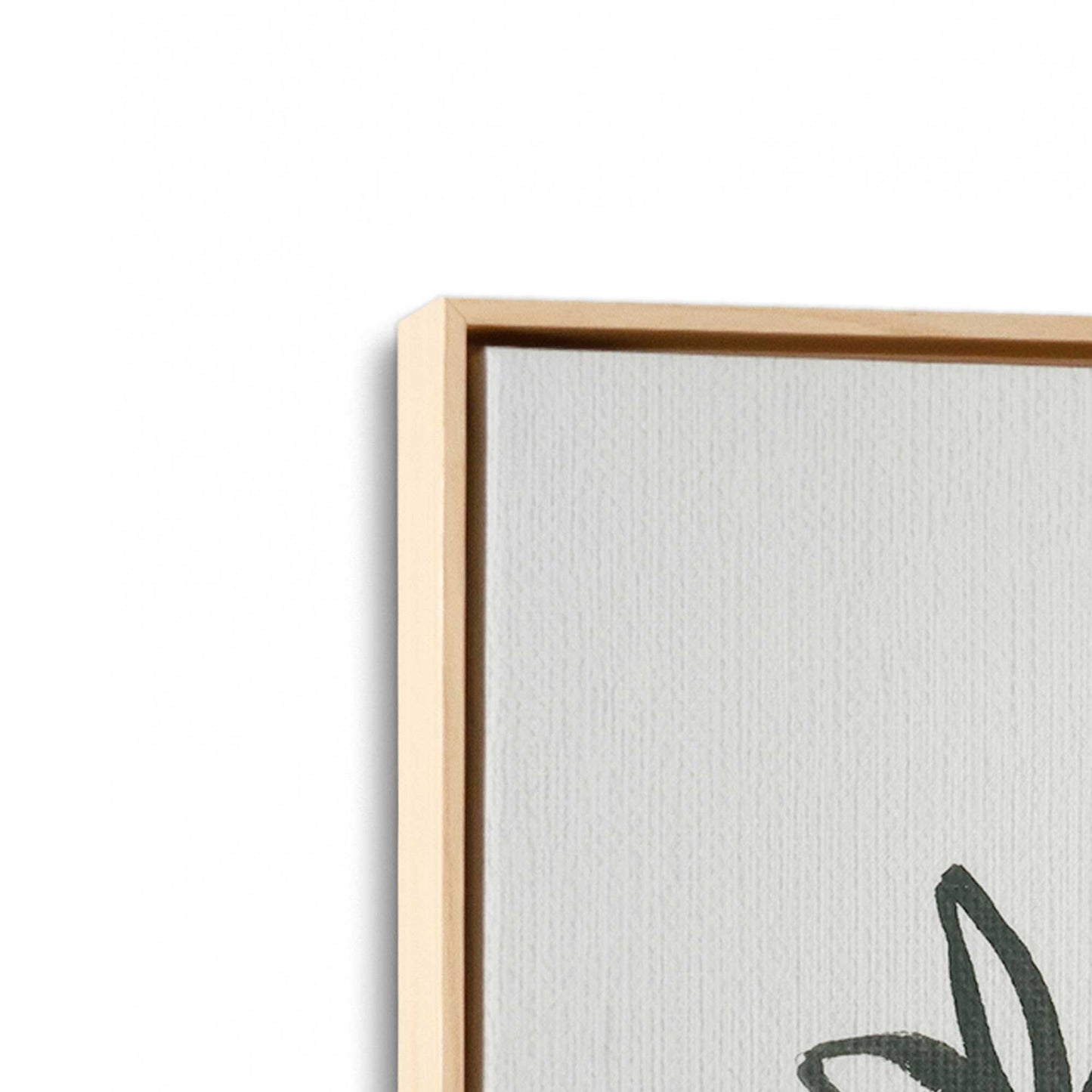 [Color:American Maple], Picture of art in a American Maple frame at an angle