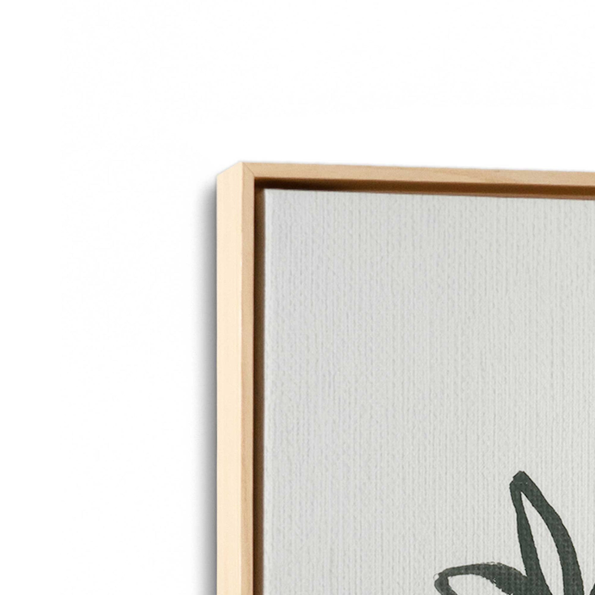 [Color:American Maple], Picture of art in a American Maple frame at an angle