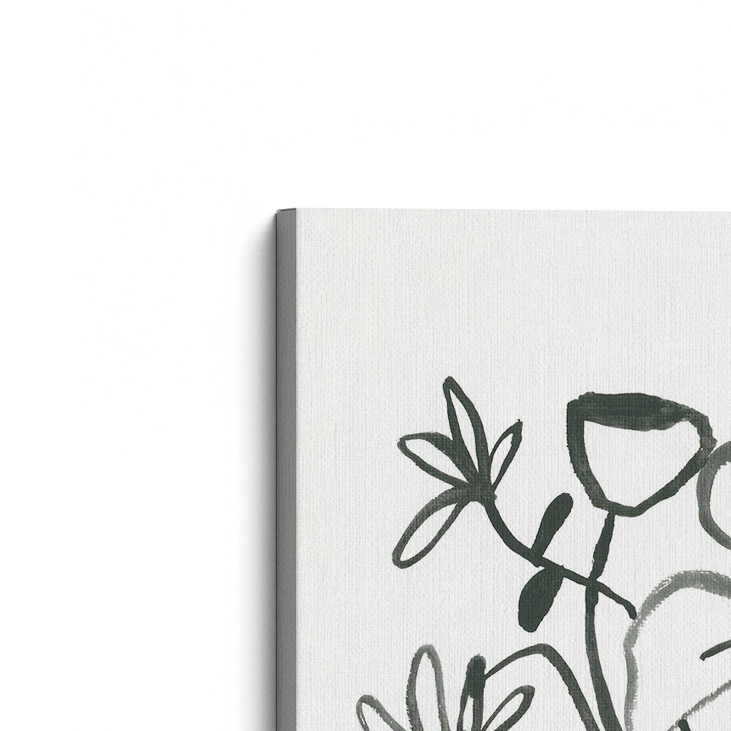 [Color:Stretched Canvas], Picture of the corner of the art