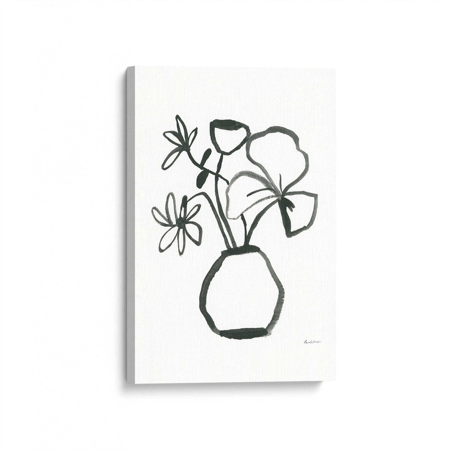 [Color:Stretched Canvas], Picture of art at an angle