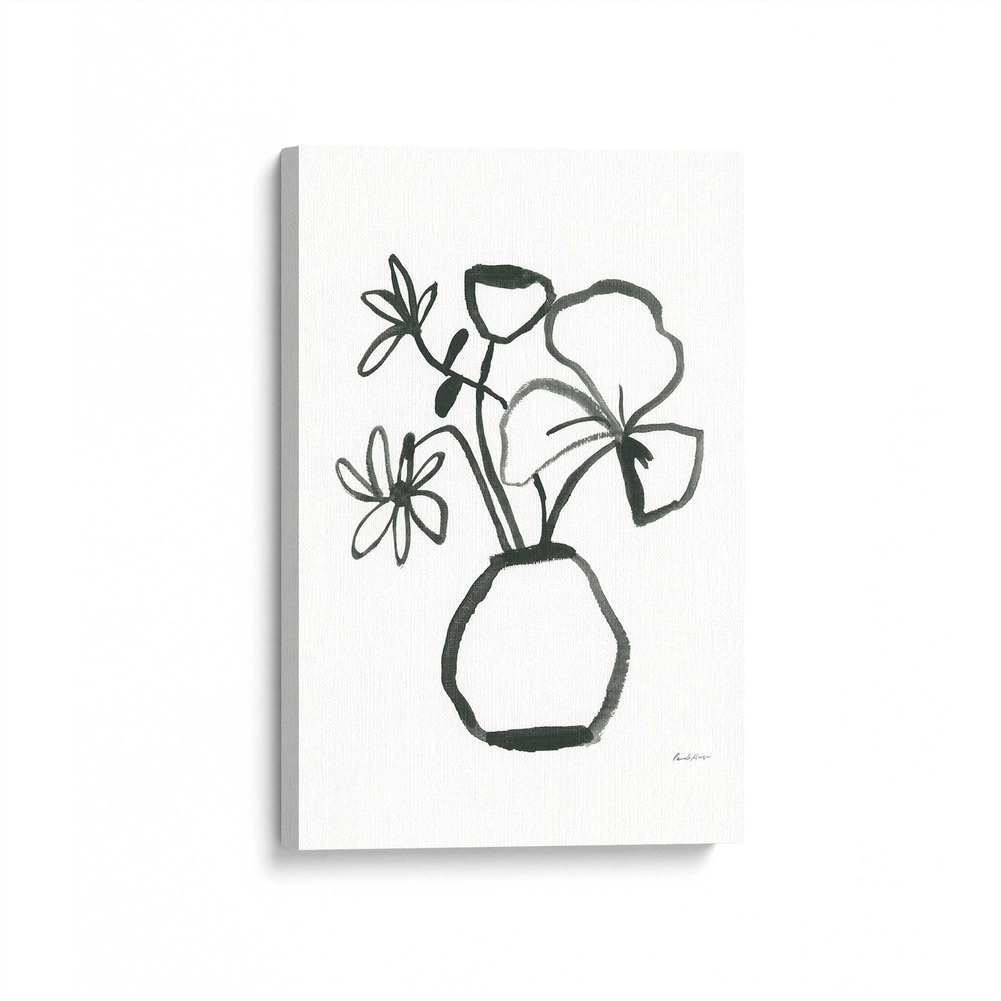 [Color:Stretched Canvas], Picture of art at an angle