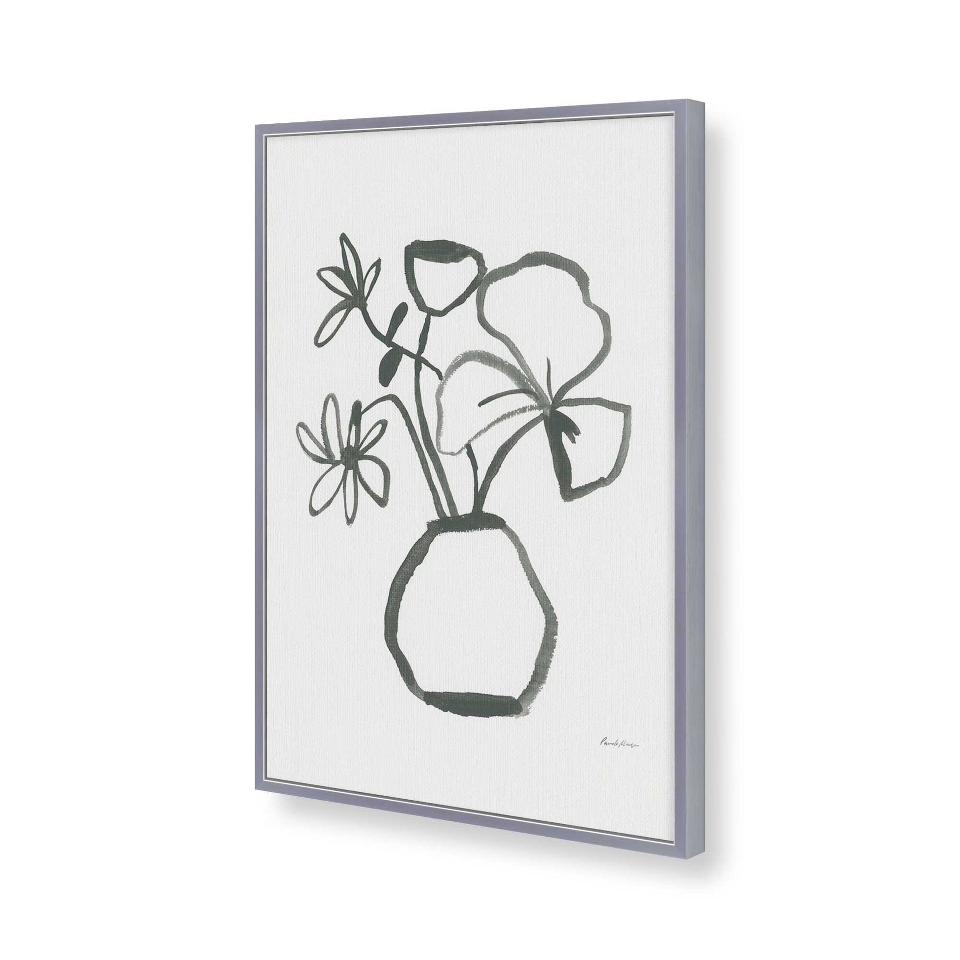 [Color:Polished Chrome], Picture of art in a Polished Chrome frame of the corner