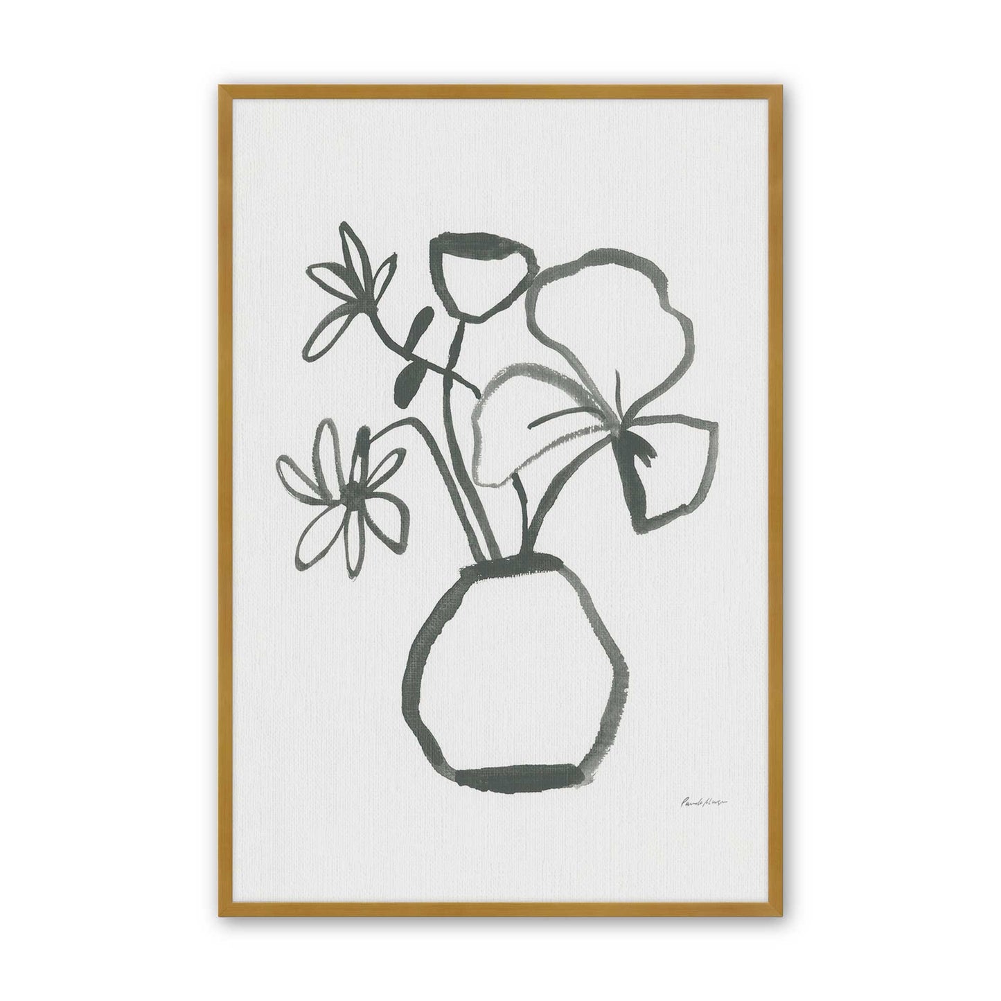 [Color:Polished Gold], Picture of art in a Polished Gold frame