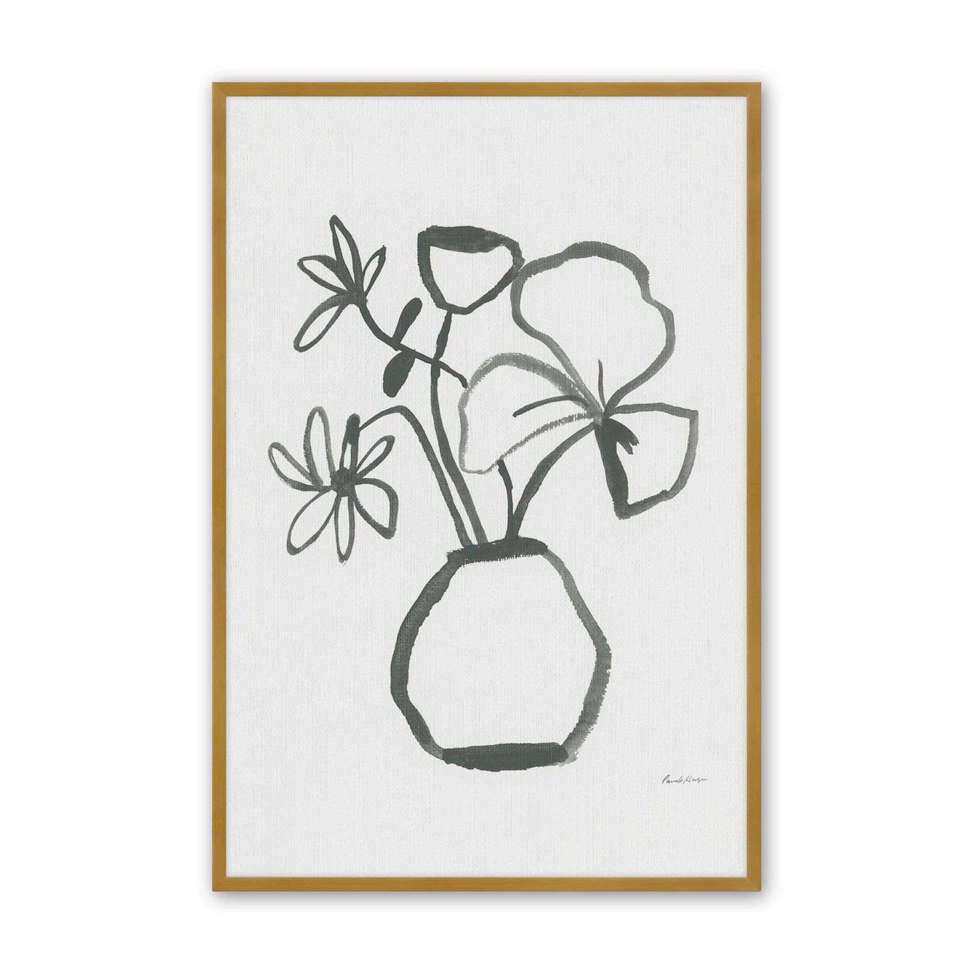 [Color:Polished Gold], Picture of art in a Polished Gold frame