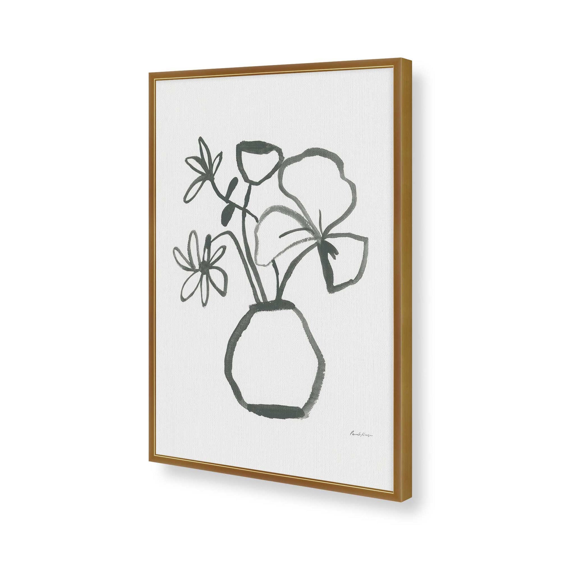 [Color:Polished Gold], Picture of art in a Polished Gold frame of the corner
