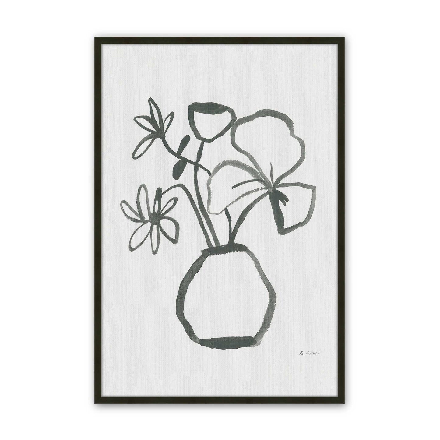 [Color:Satin Black], Picture of art in a Satin Black frame