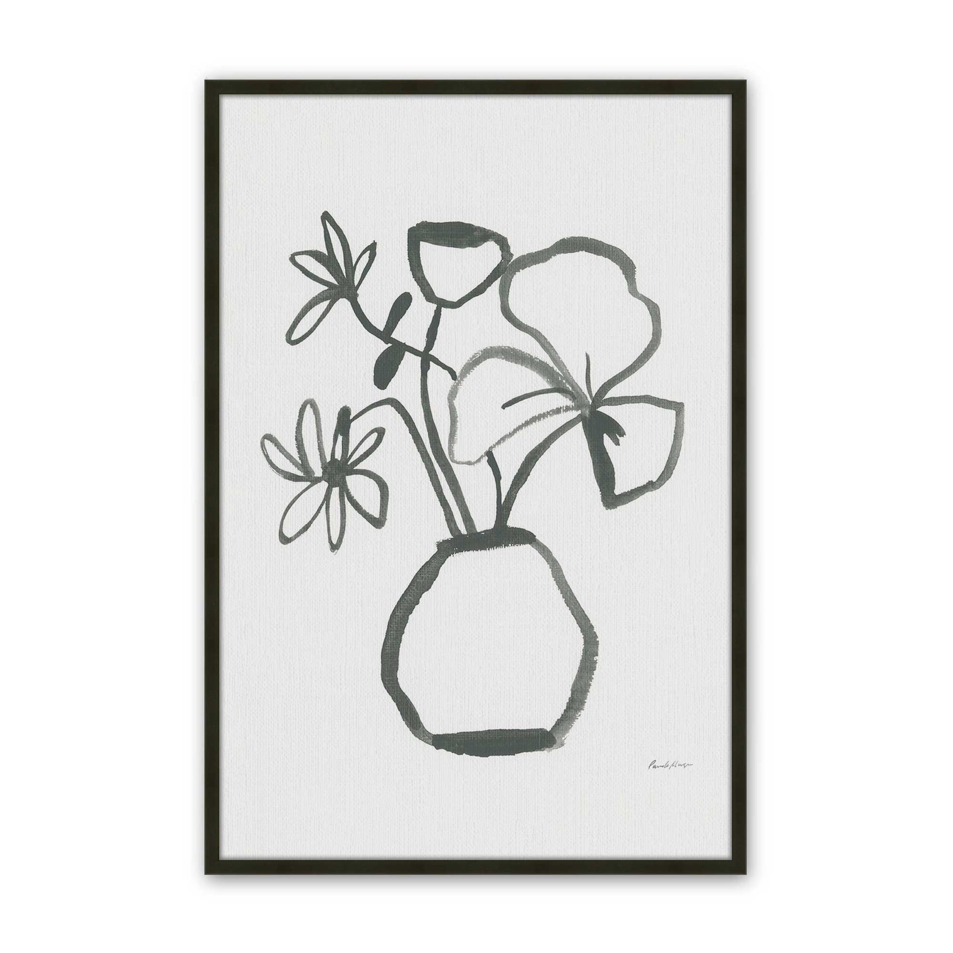 [Color:Satin Black], Picture of art in a Satin Black frame