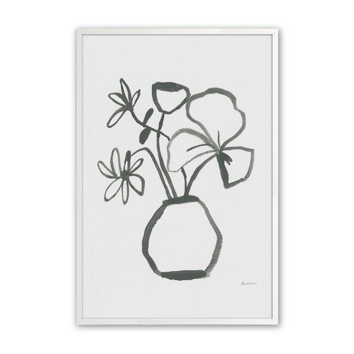[Color:Opaque White], Picture of art in a Opaque White frame