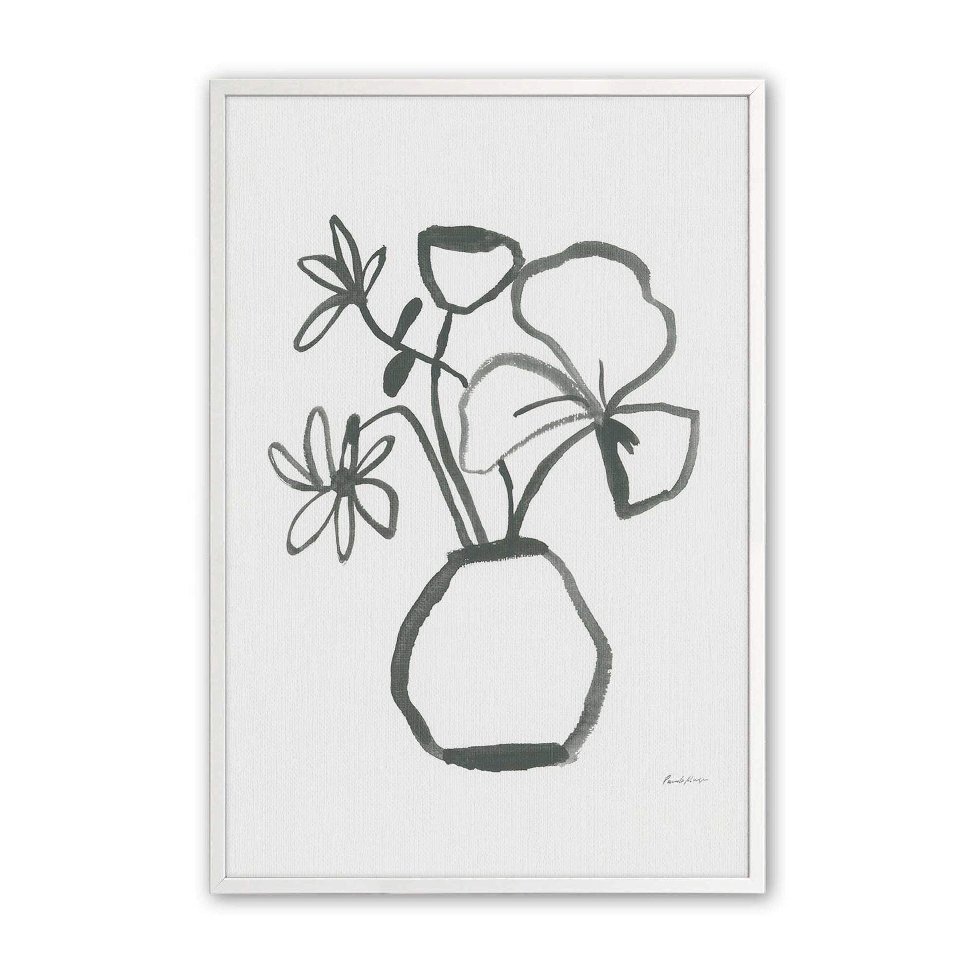 [Color:Opaque White], Picture of art in a Opaque White frame