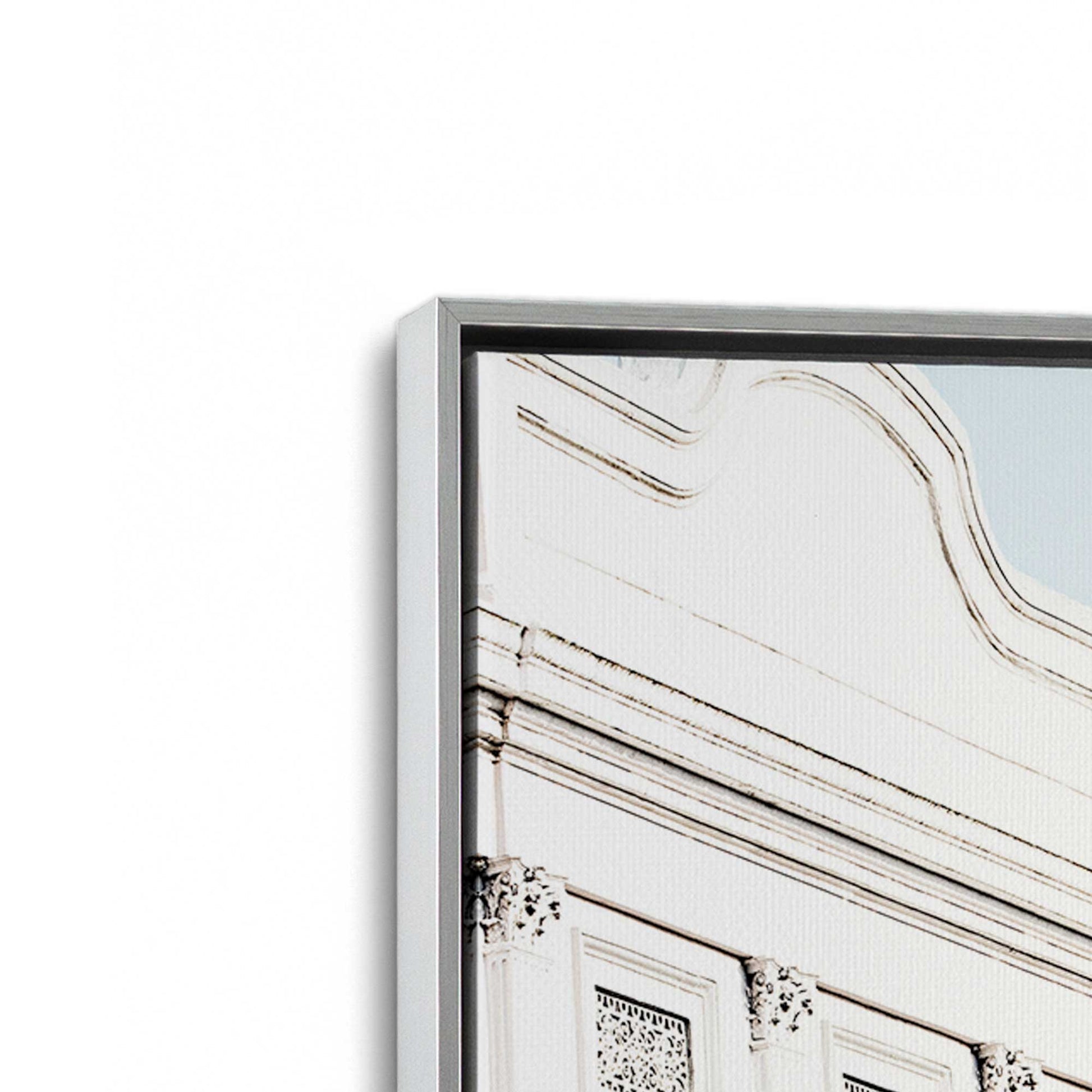 [Color:Polished Chrome], Picture of art in a Polished Chrome frame at an angle