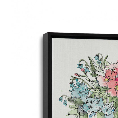 [Color:Satin Black], Picture of art in a Satin Black frame at an angle