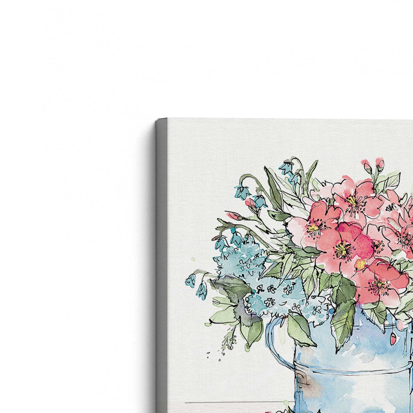 [Color:Stretched Canvas], Picture of the corner of the art