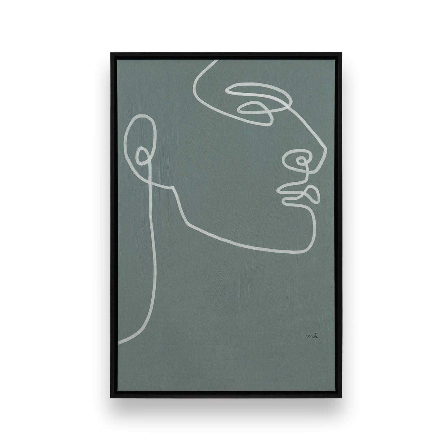 [Color:Satin Black], Picture of art in a Satin Black frame