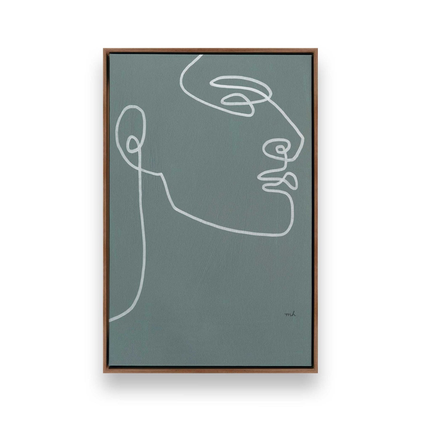 [Color:Walnut], Picture of art in a Walnut frame