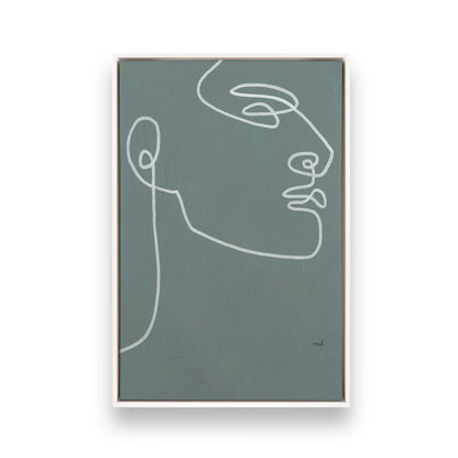 [Color:Opaque White], Picture of art in a White frame