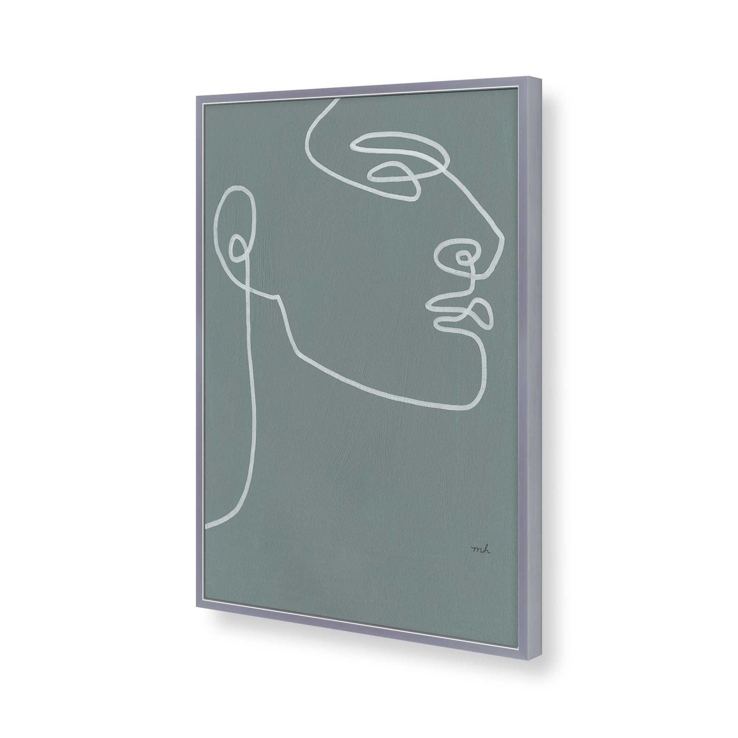 [Color:Polished Chrome], Picture of art in a Polished Chrome frame of the corner