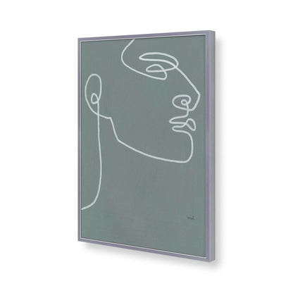 [Color:Polished Chrome], Picture of art in a Polished Chrome frame of the corner