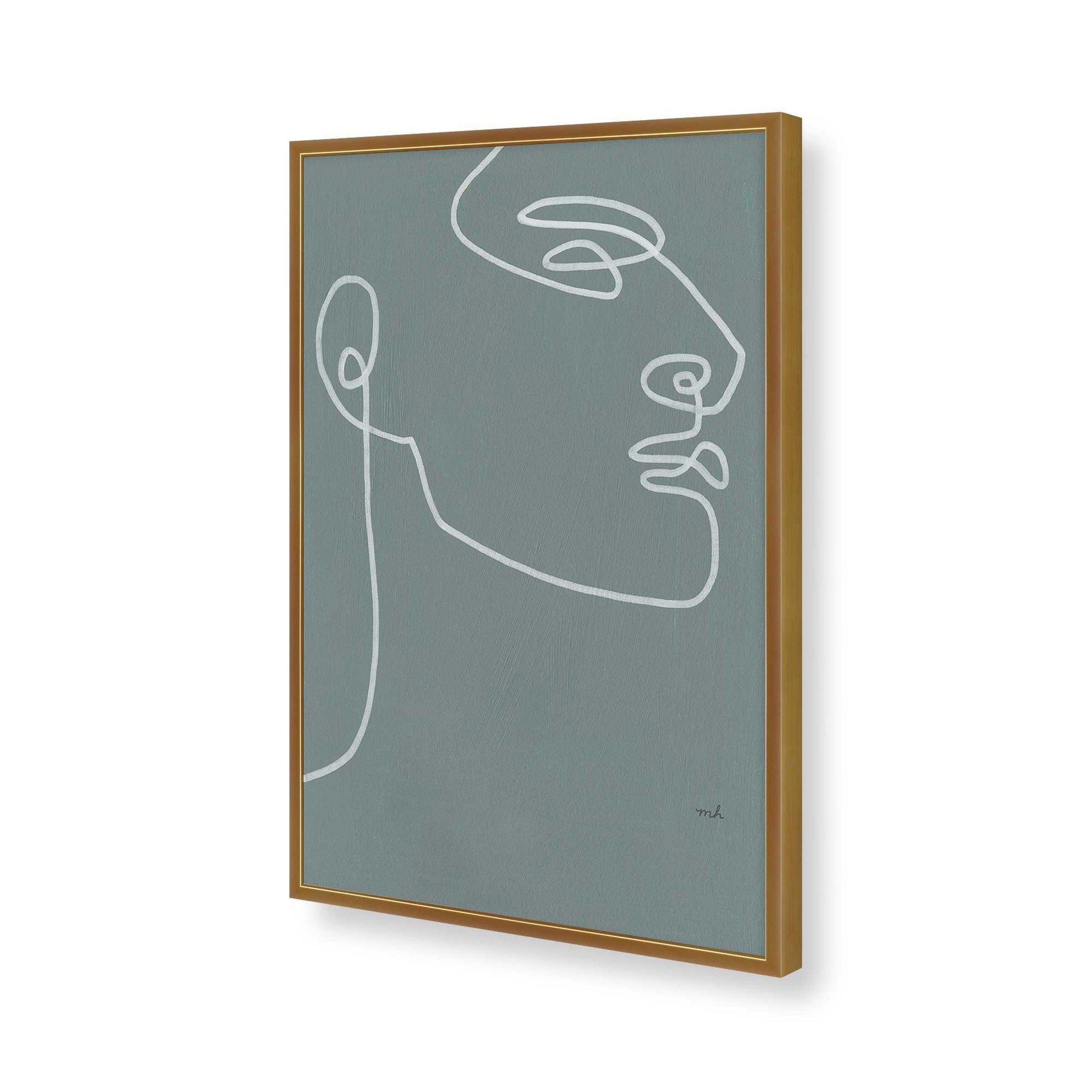 [Color:Polished Gold], Picture of art in a Polished Gold frame of the corner