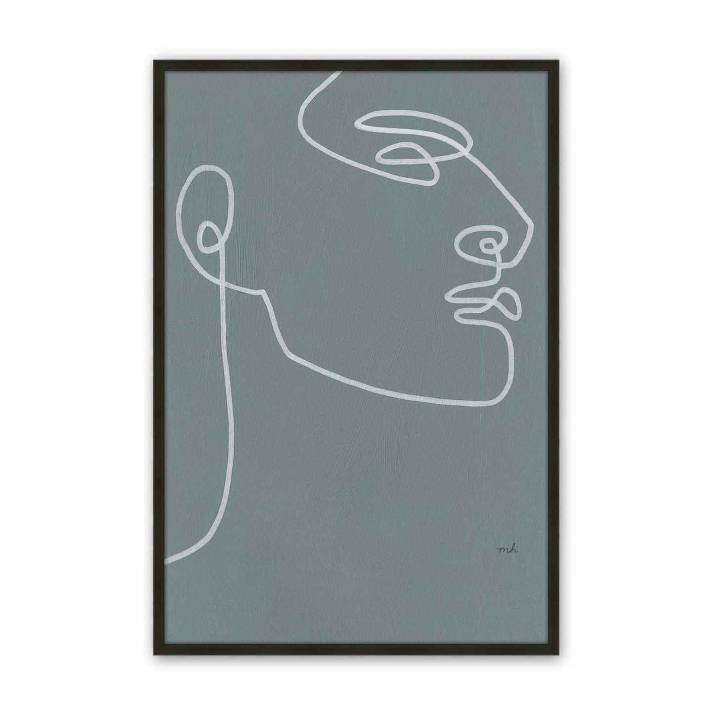 [Color:Satin Black], Picture of art in a Satin Black frame