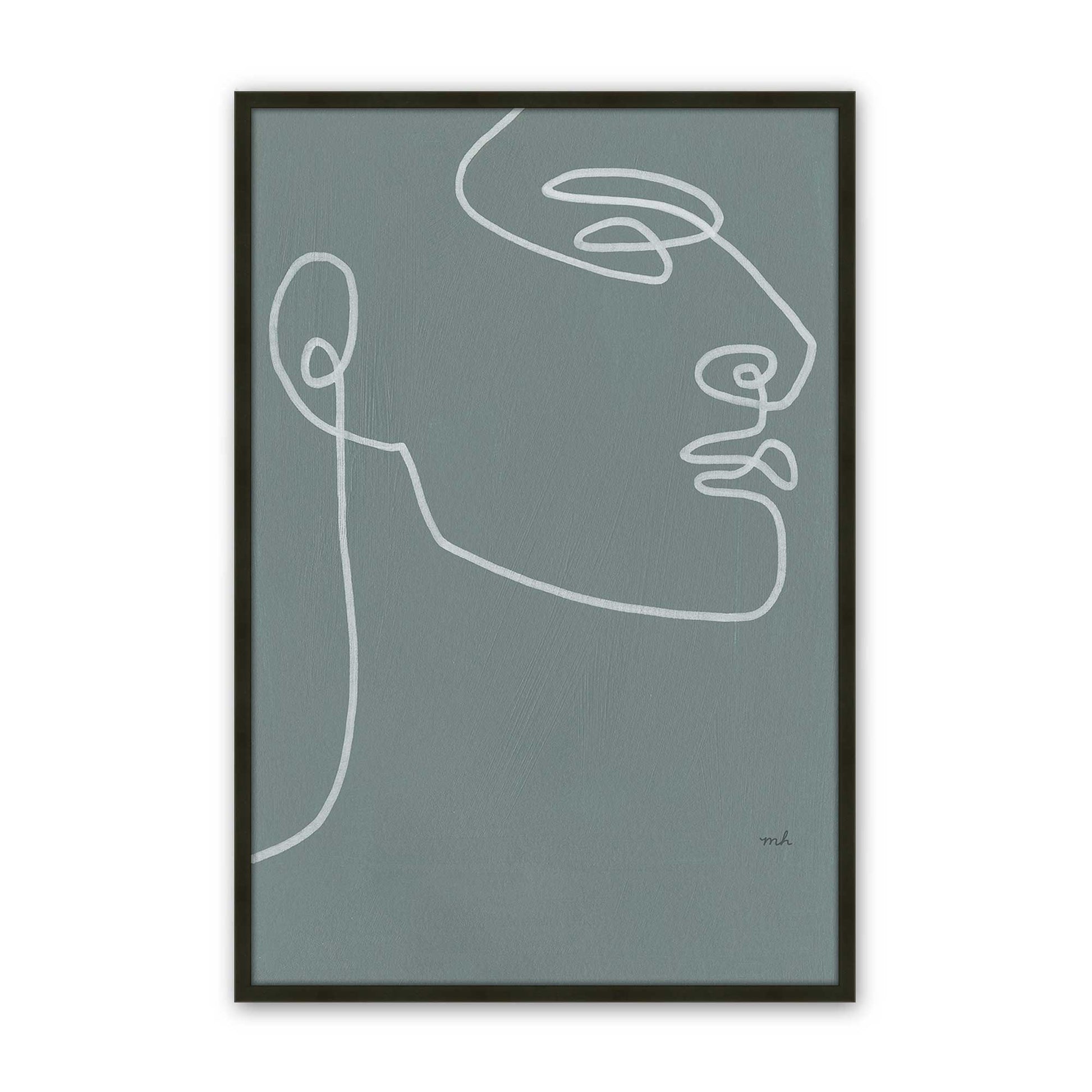 [Color:Satin Black], Picture of art in a Satin Black frame