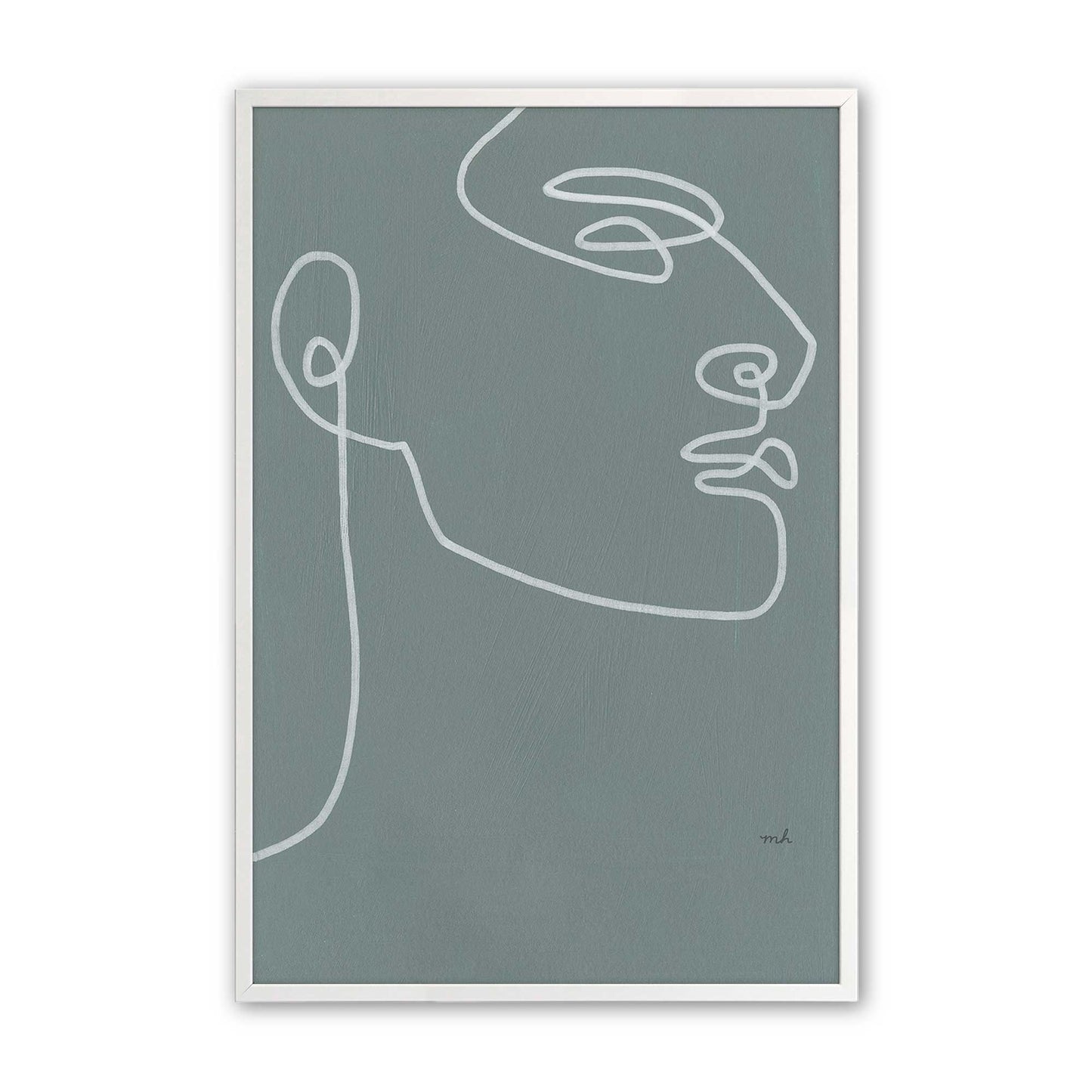 [Color:Opaque White], Picture of art in a Opaque White frame