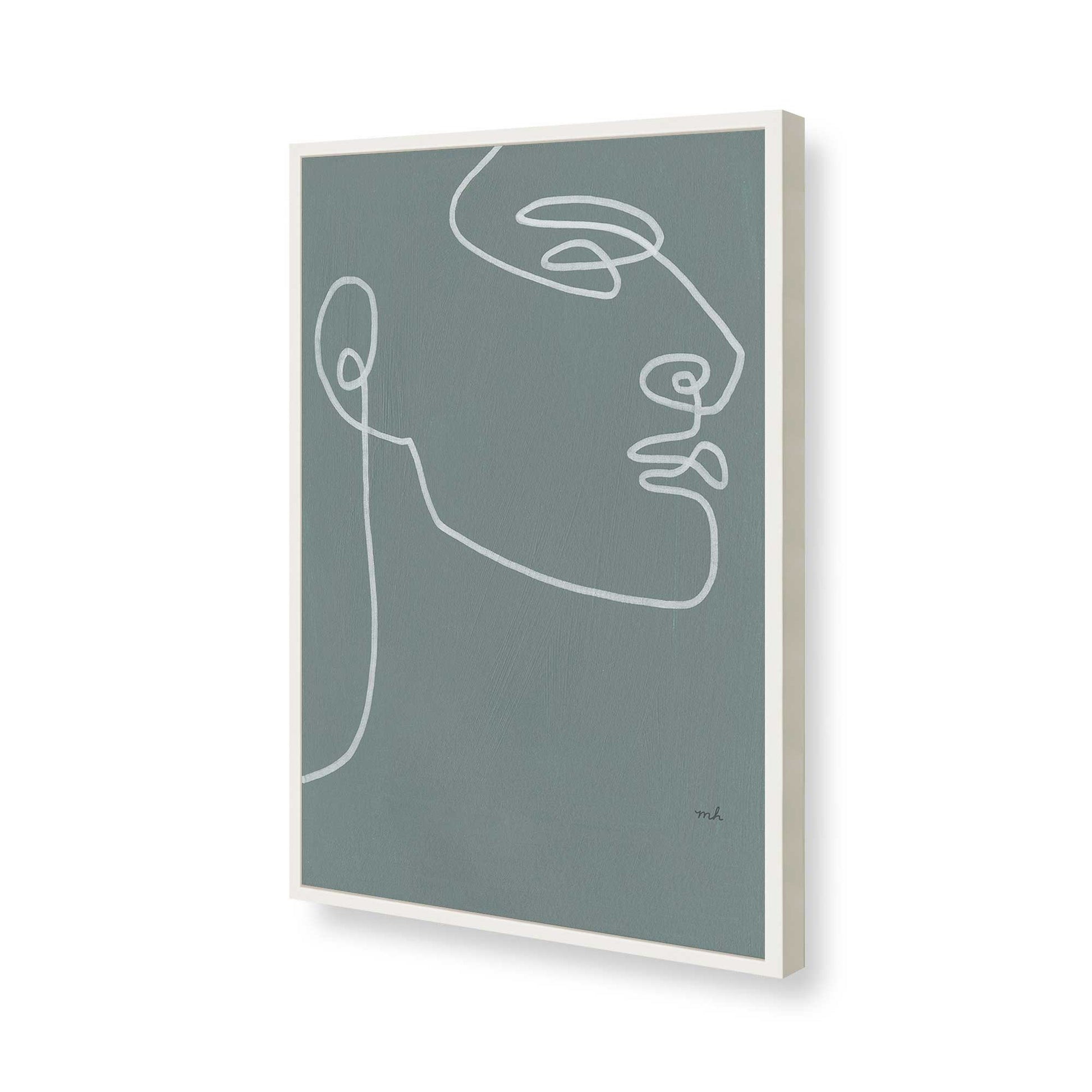 [Color:Opaque White], Picture of art in a Opaque White frame of the corner