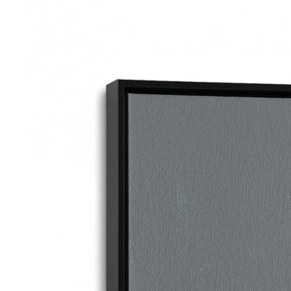 [Color:Satin Black], Picture of art in a Satin Black frame at an angle