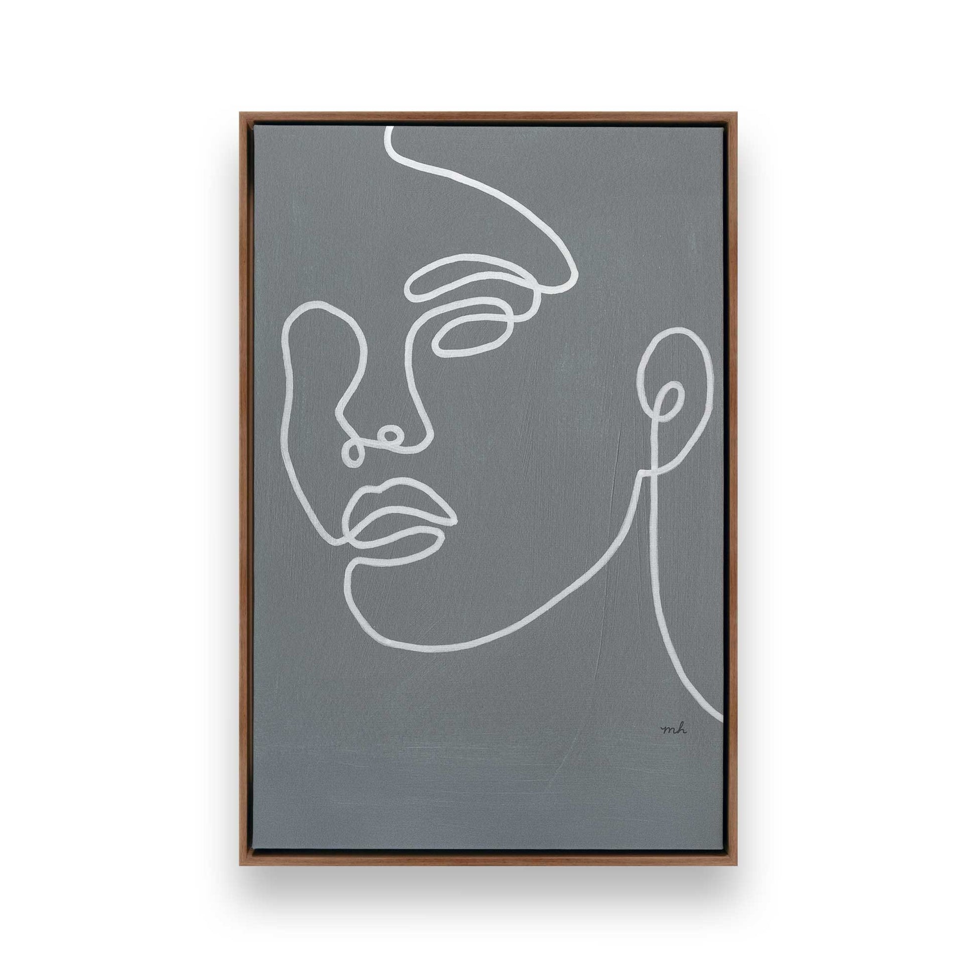 [Color:Walnut], Picture of art in a Walnut frame