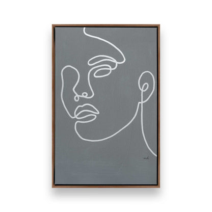 [Color:Walnut], Picture of art in a Walnut frame